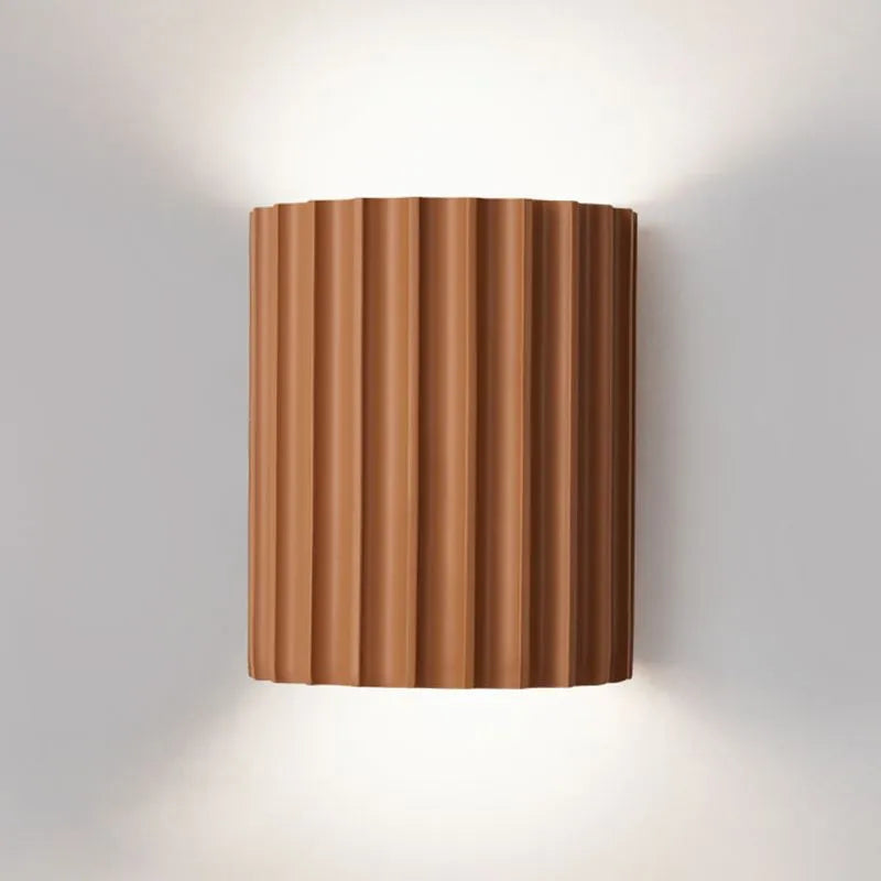 NovaRuffle Wall Light With Elegant Macaron Style Shade