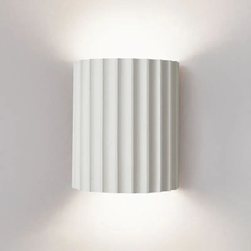 NovaRuffle Wall Light With Elegant Macaron Style Shade