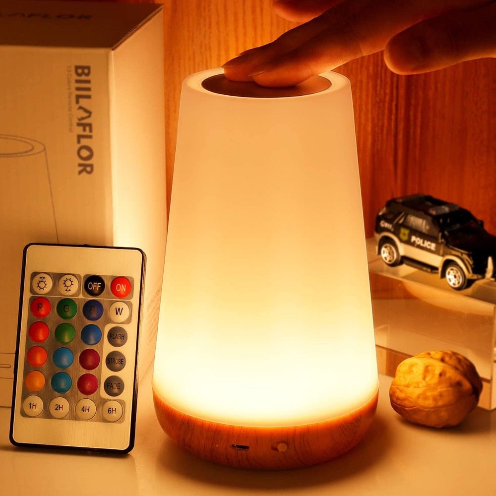 NovaLume Glow Table Lamp Rechargeable Color Changing Mood Light