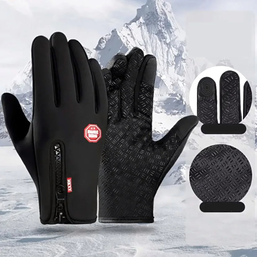 Gants de cyclisme d'hiver isolés thermiquement pour hommes et femmes