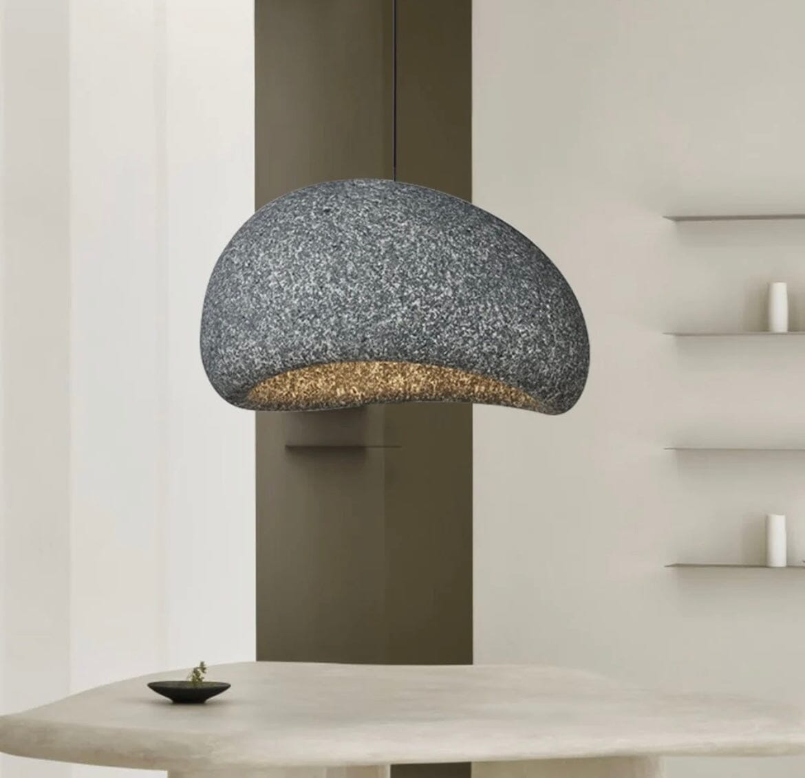 Lâmpada Lumara Speckled Wabi Glow para Interiores Aconchegantes e Ambiente Quente