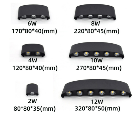 Waterproof LED Outdoor Wall Light With Aluminium Body, Elegant And Energy Efficient