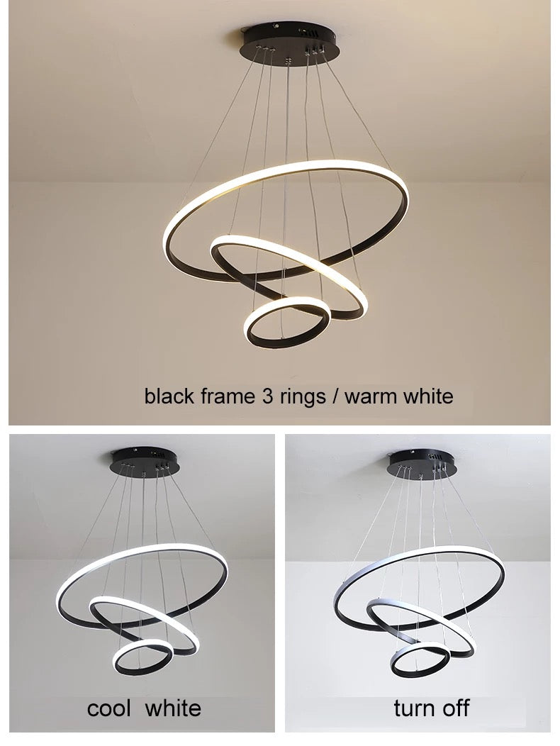 LumaCircle Ring Chandelier Modern Circular Ceiling Light