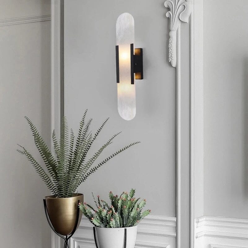 Aurelia Marble Wall Lamp Handcrafted Roman Style Lighting