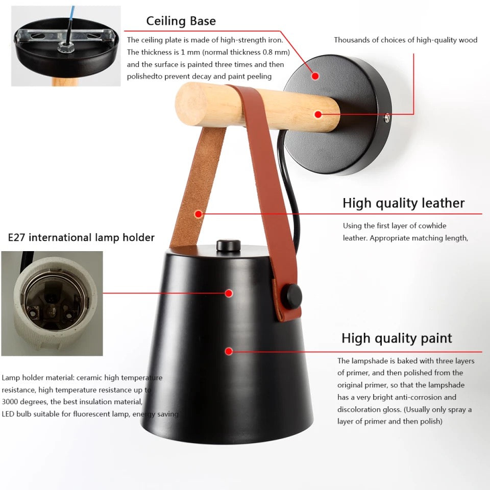 LumaNest Wall Lamp Scandinavian Modern Hanging Lantern