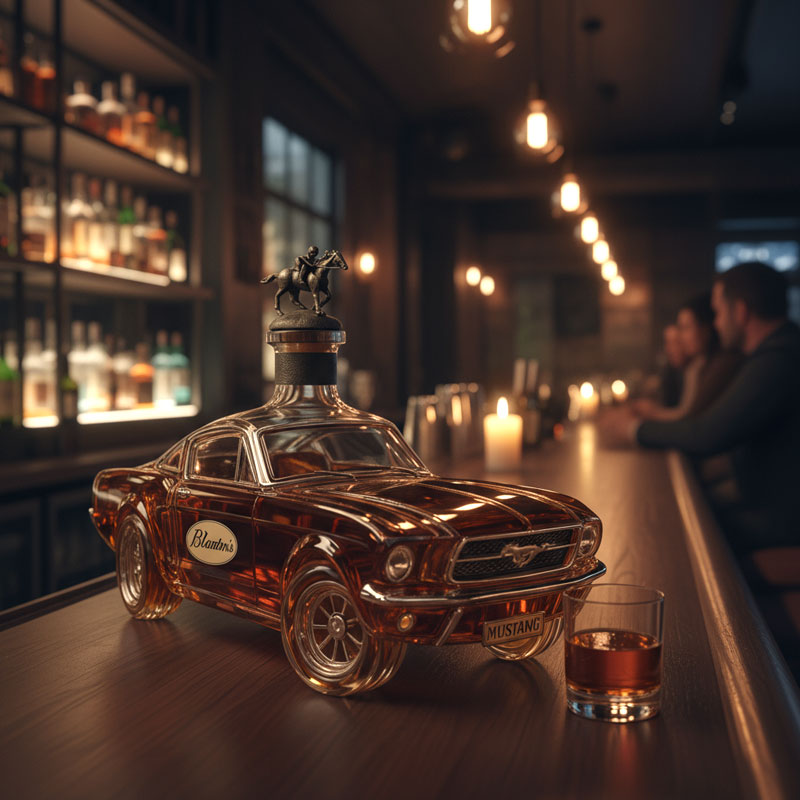 NovaCrest Hingst Inspireret 3D Glas Whisky Karaffel Til Hjemmebar