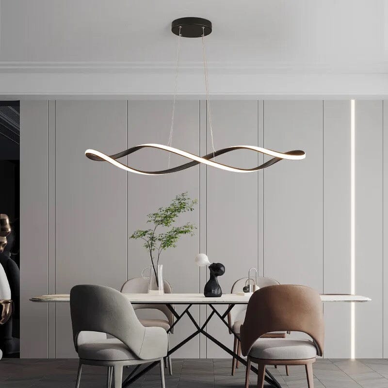 Nordic Spiral Chandelier With Scandinavian Charm And Glow