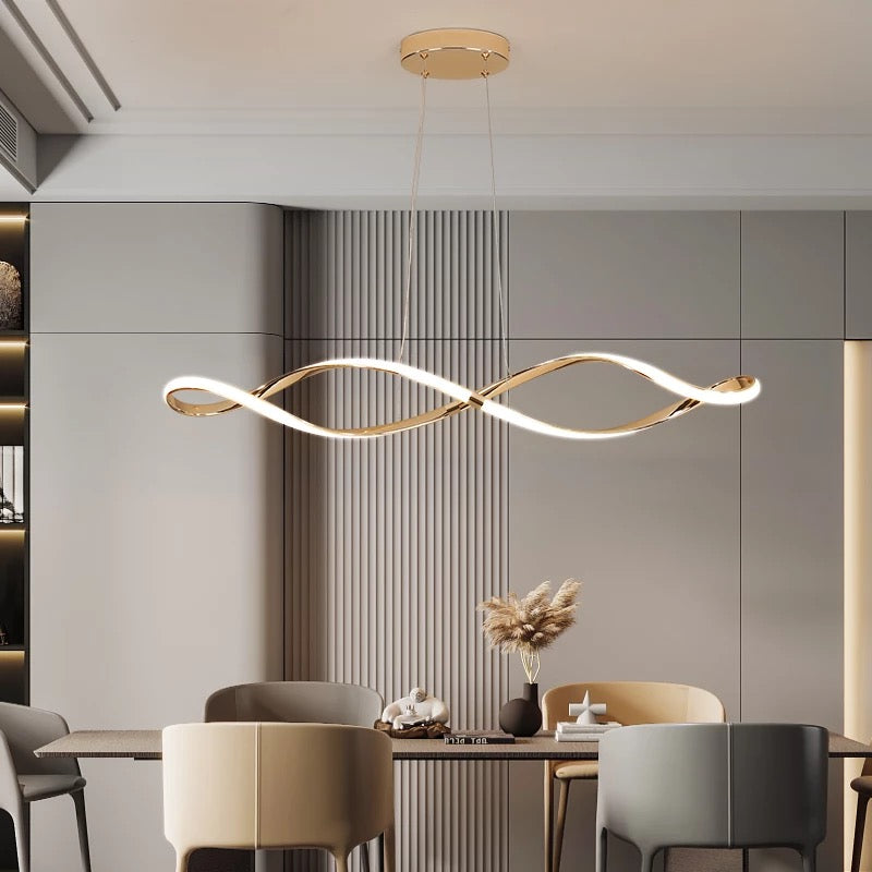 Nordic Spiral Chandelier With Scandinavian Charm And Glow