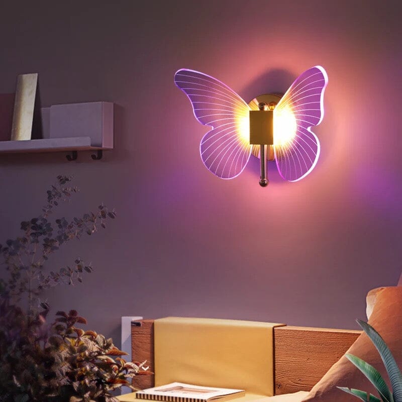 Applique murale LED Papillon LumiWings avec installation facile