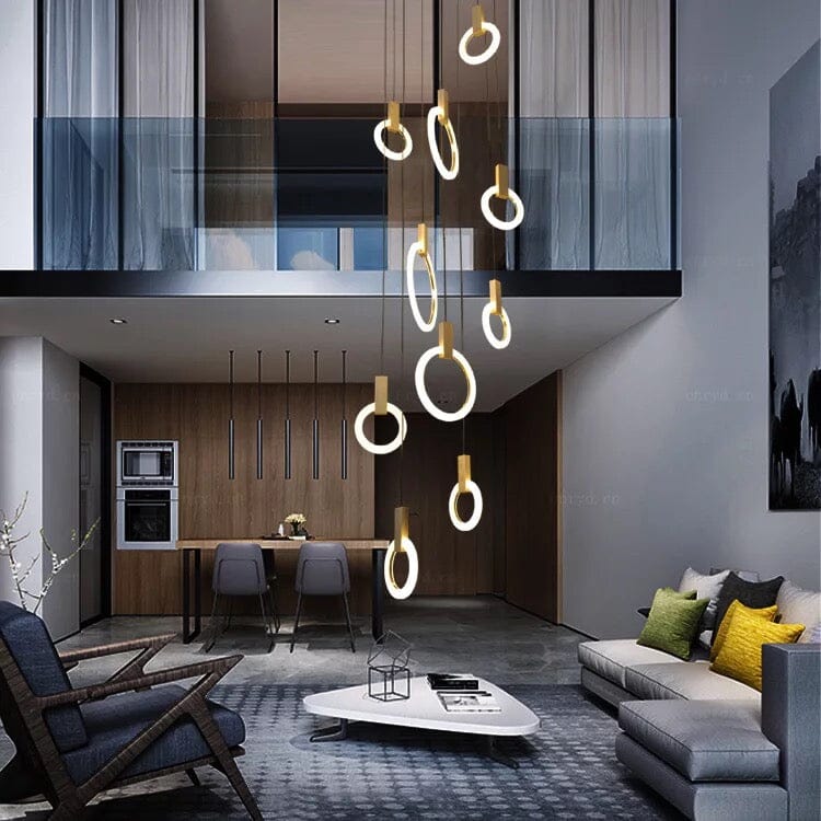VesperHalo Ceiling Pendant Light Circular Modern Fixture