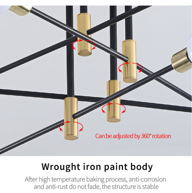 Nordic Iron Wall Light by Novis | Semi-Flush Mount 90-260V