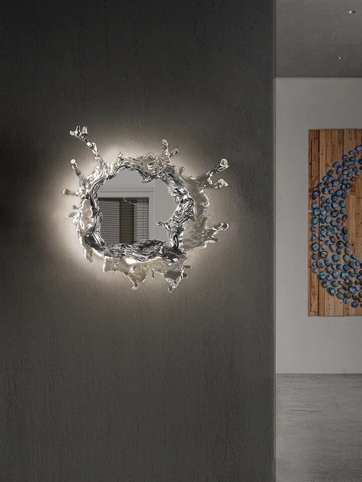 DriftGlow Water Splash LED Mirror Wall Light Waterproof