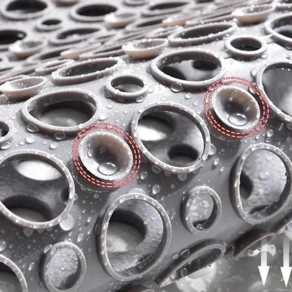 Tapete de Duche Antiderrapante HydraShield Luxe com Proteção Higiénica