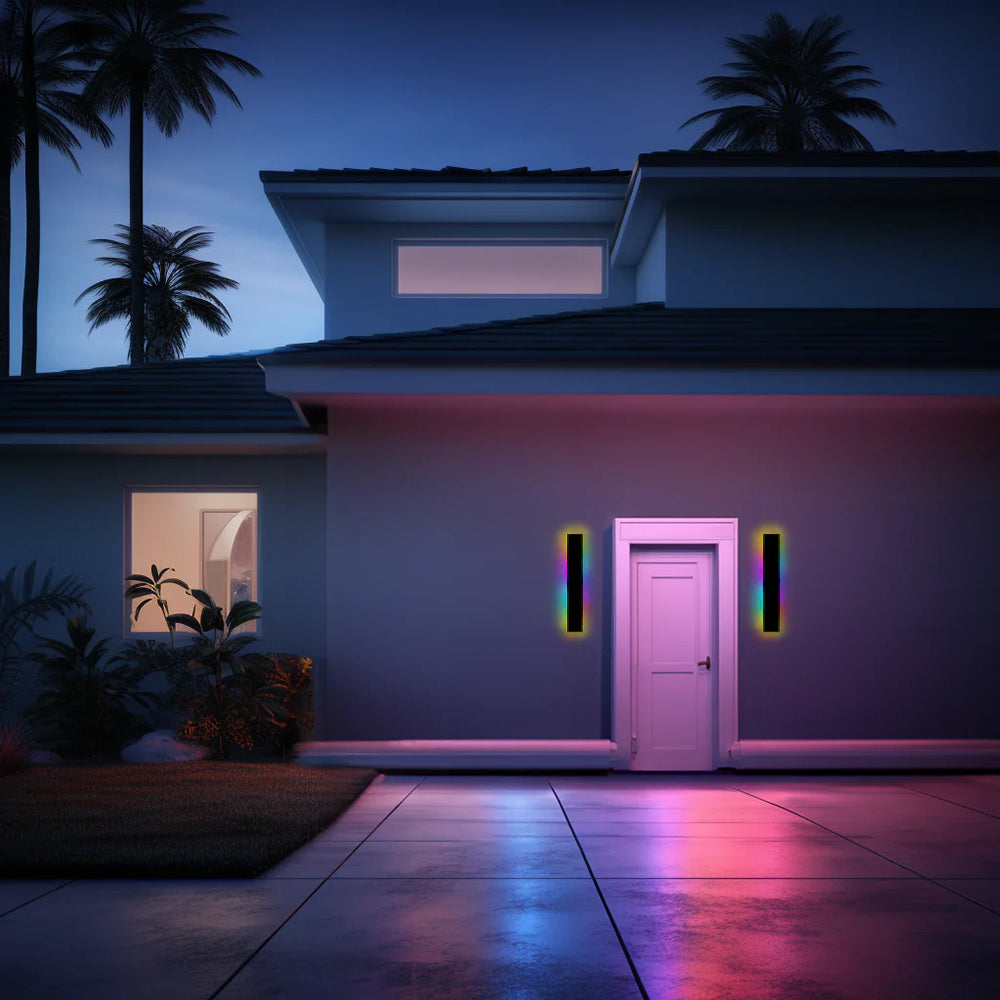 أردنت وول إضاءة حائط خارجية LED سوداء للحديقة والممر