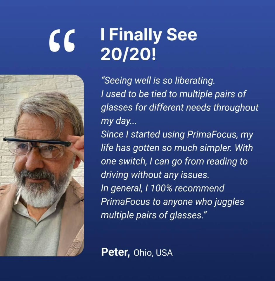OptiFlex állítható fókuszú szemüveg olvasáshoz és vezetéshez
