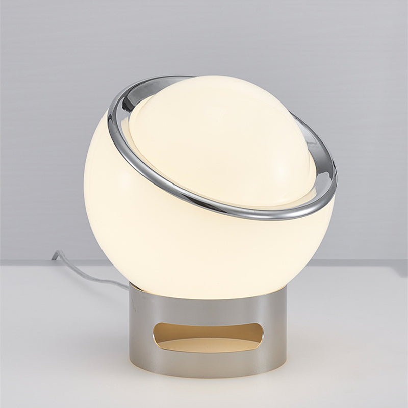 Lyra Opal Bauhaus Table Lamp With Soft Glow Glass Shade