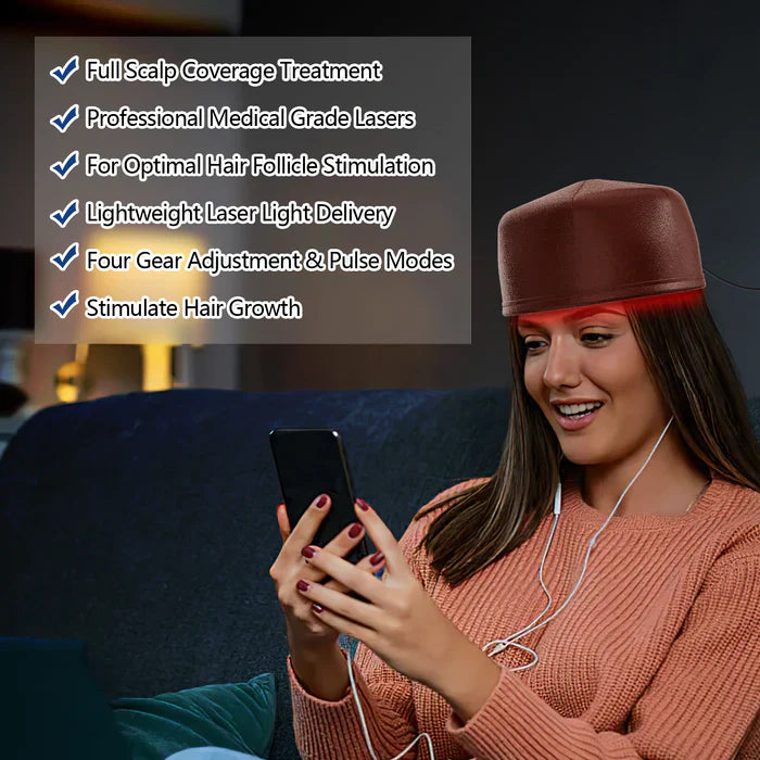 AstraGrowth Boné Laser para Reacrescimento Capilar Edição Pro 1.0