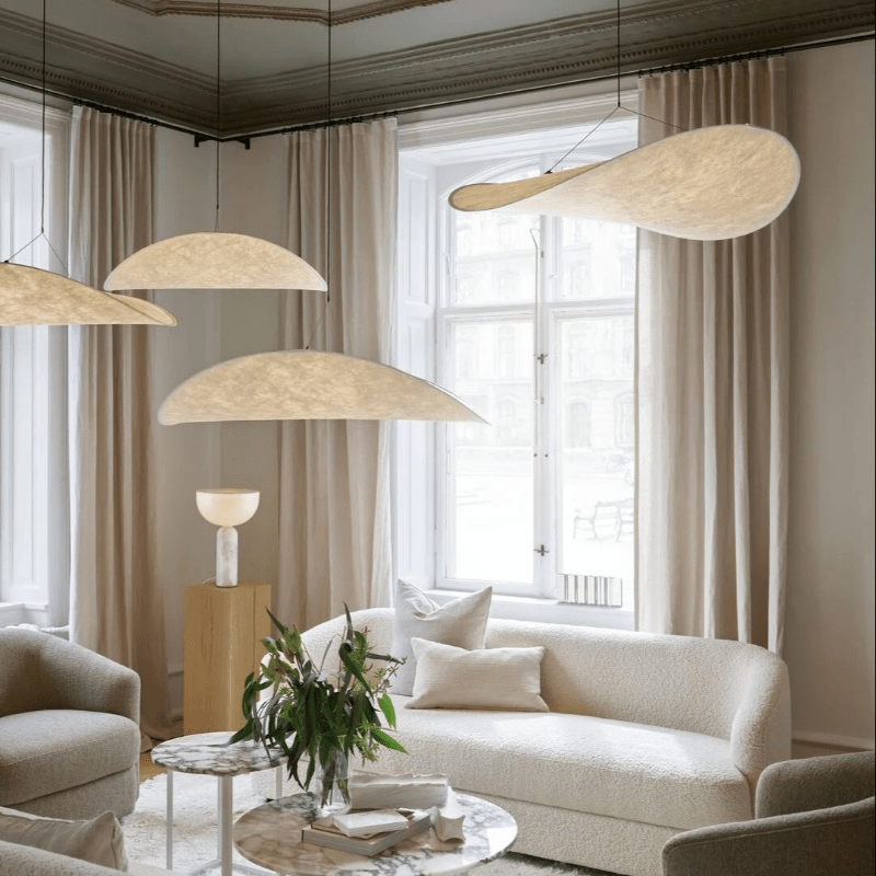 Lampa wisząca LumaSilk Japandi dla przytulnego, ambientowego blasku