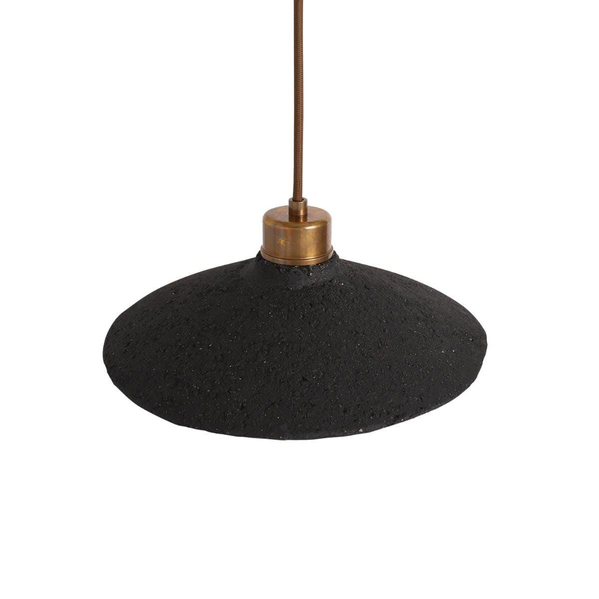 Orenda Organic Black Clay Ceramic Pendant Light 28cm