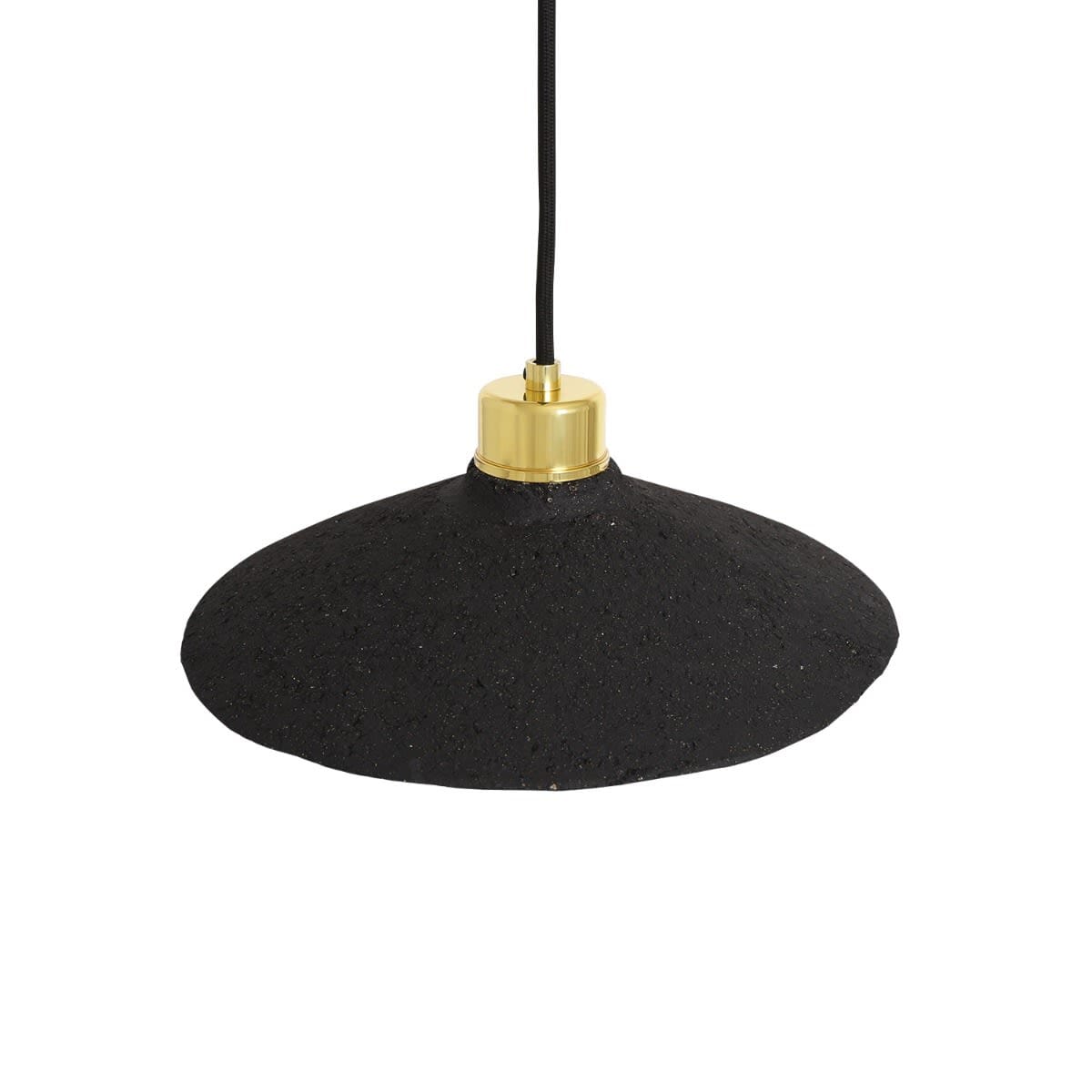 Orenda Organic Black Clay Ceramic Pendant Light 28cm