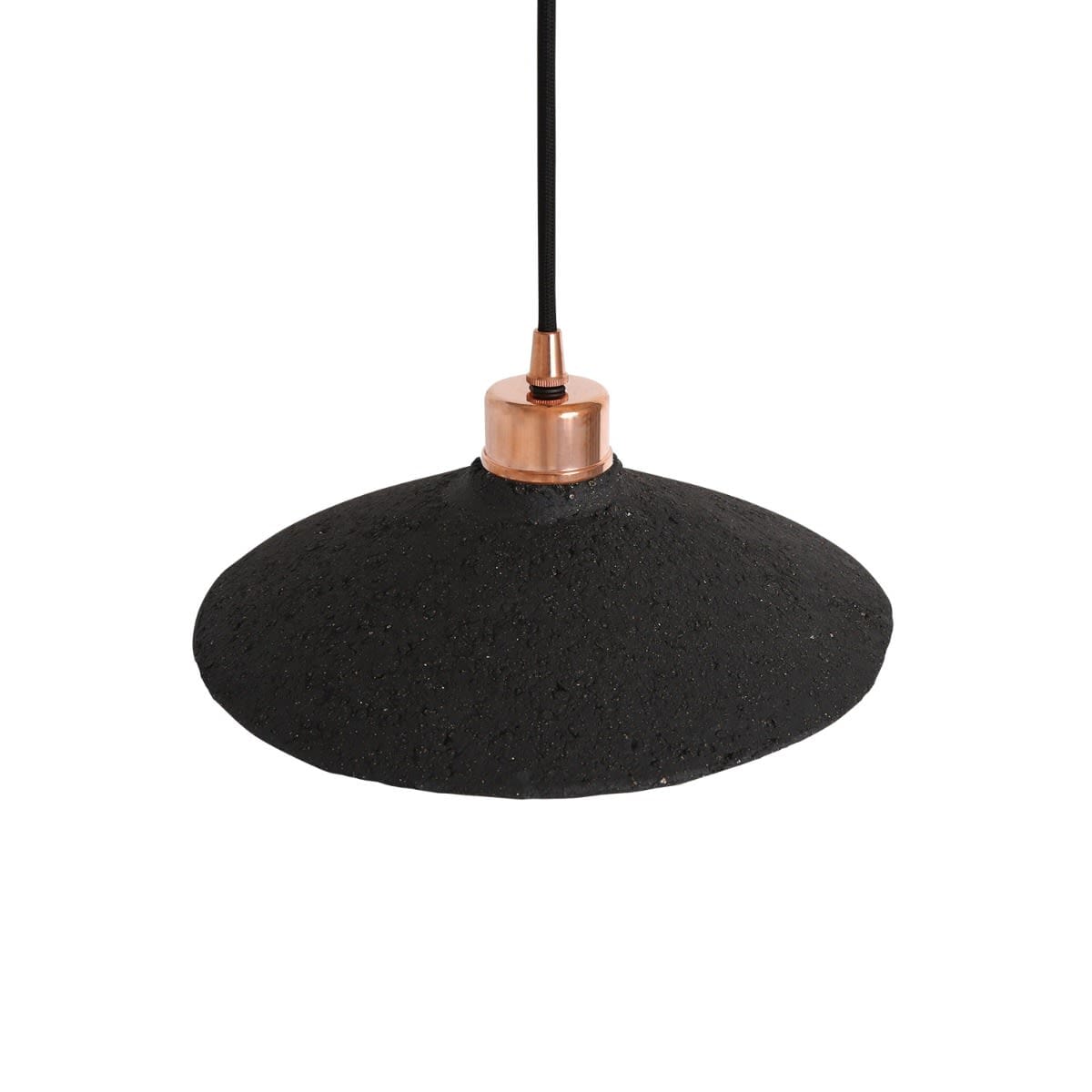 Orenda Organic Black Clay Ceramic Pendant Light 28cm