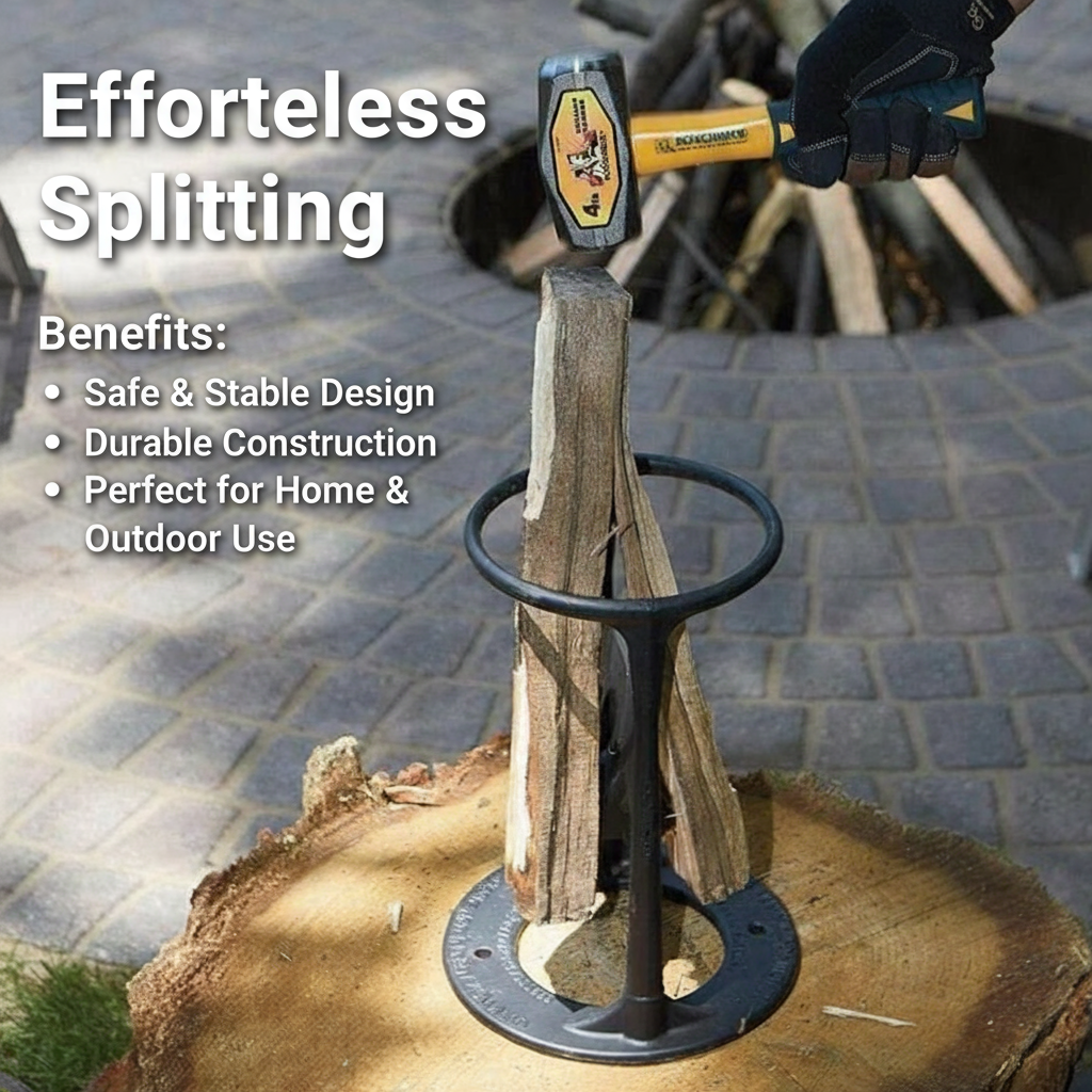 TimberMate Firewood Splitter Safe And Fast For Cozy Winter Nights