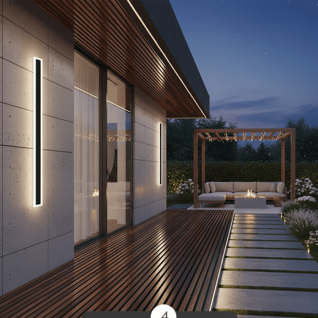 LumaNook Elegant Modern Outdoor Wall Light for Garden and Balcony