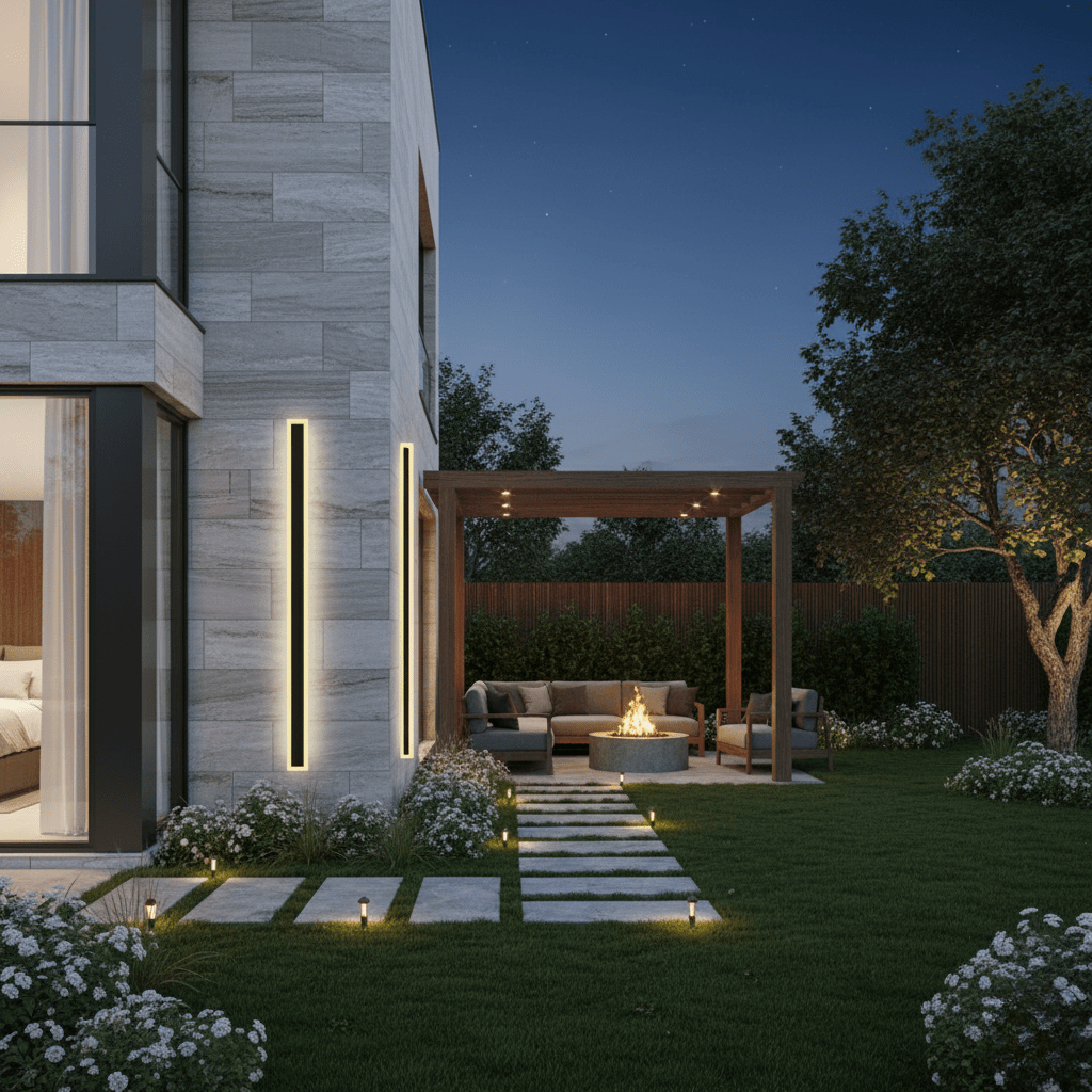 LumaNook Elegant Modern Outdoor Wall Light for Garden and Balcony