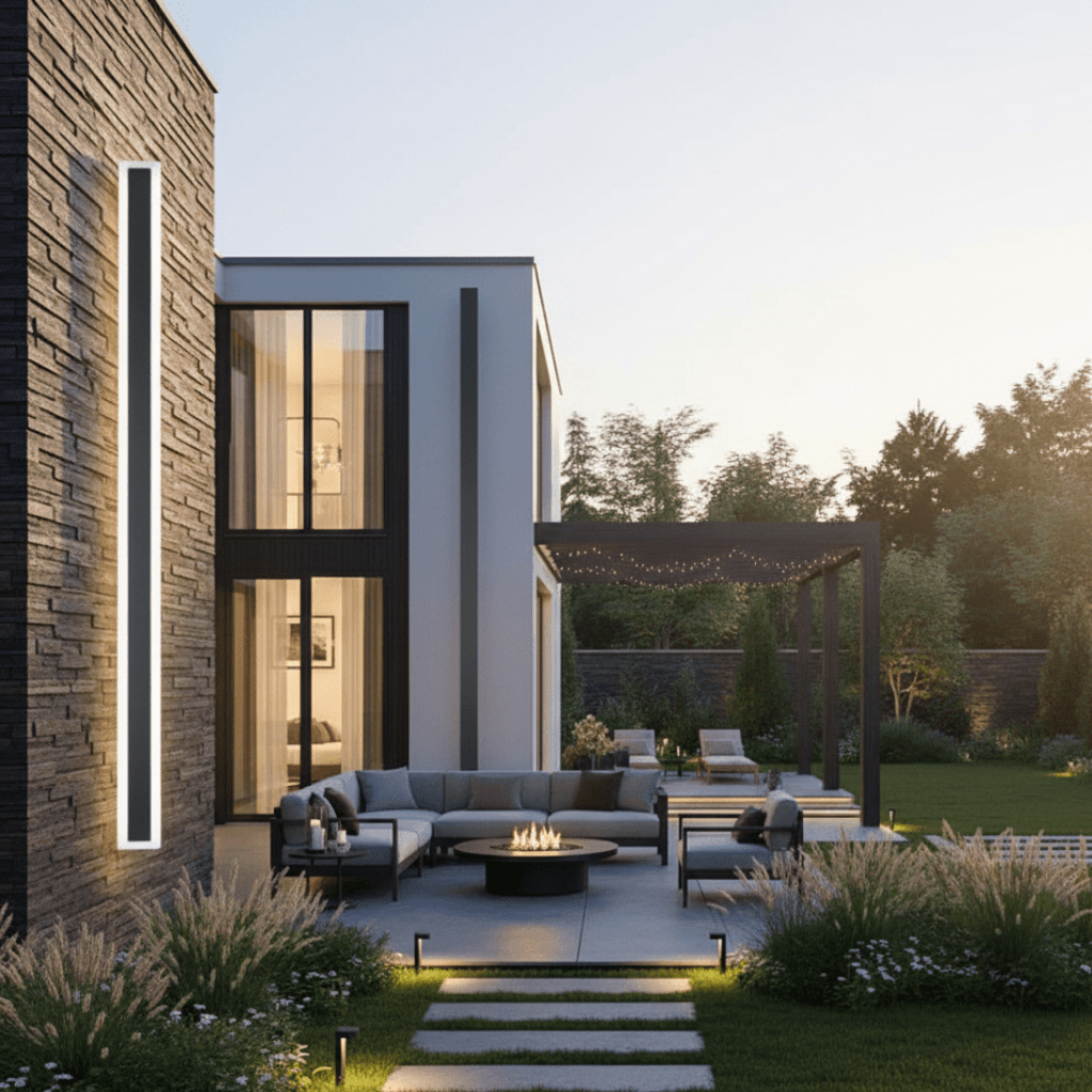 LumaNook Elegant Modern Outdoor Wall Light for Garden and Balcony