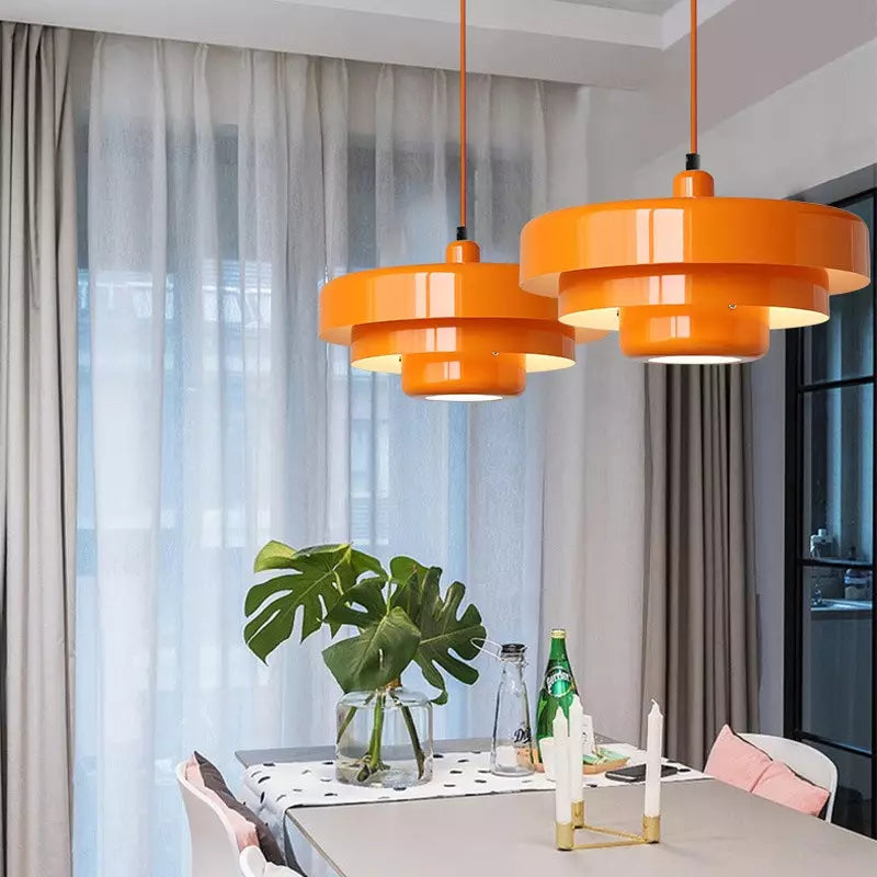 LumaNord Drie Lagen Noordse Hanglamp Met Bauhaus Metalen Afwerking