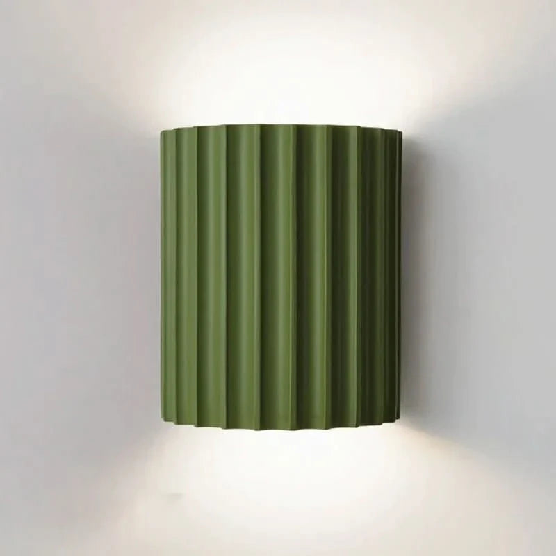 LumaNest Modern Resin Wall Lamp With Ambient LED Glow