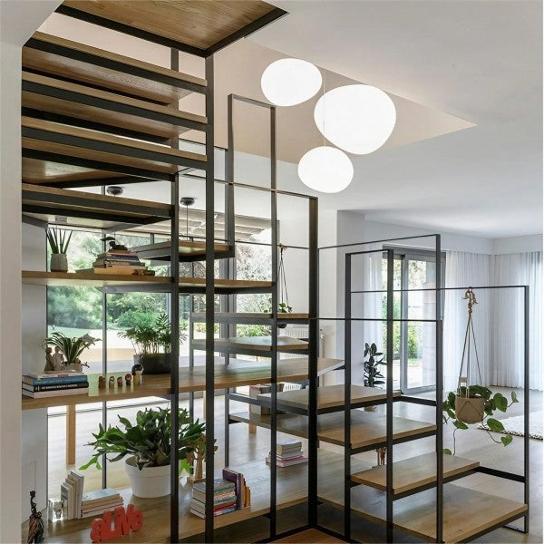 Suspension CaelumGlass à finition satinée pour une lueur chaleureuse