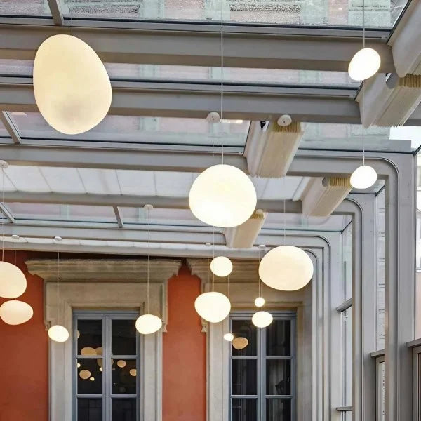 CaelumGlass Satin-Finish Pendant Light for Warm Glow