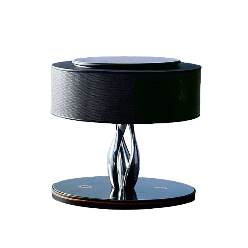 Luminara NovaTable LED Table Lamp With Wireless Charger, Built In Bluetooth Speaker And Roman Numeral Clock