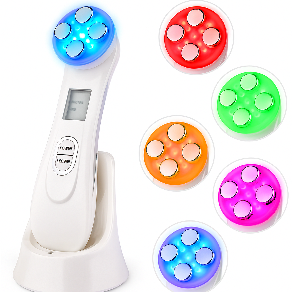 5-i-1 radiofrekvens hudopstrammende ansigtsfornyelsesapparat, omfattende løsning mod ældning