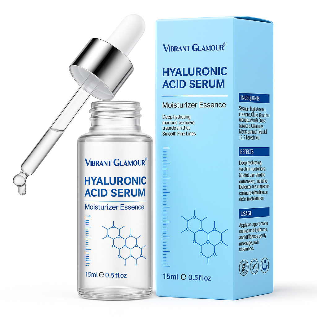 6D Hyaluronzuur Serum voor Diepe Hydratatie, Anti-veroudering, Huidverstrakking en Vochtinbrengend