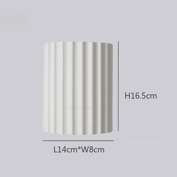 NovaRuffle Wall Light With Elegant Macaron Style Shade