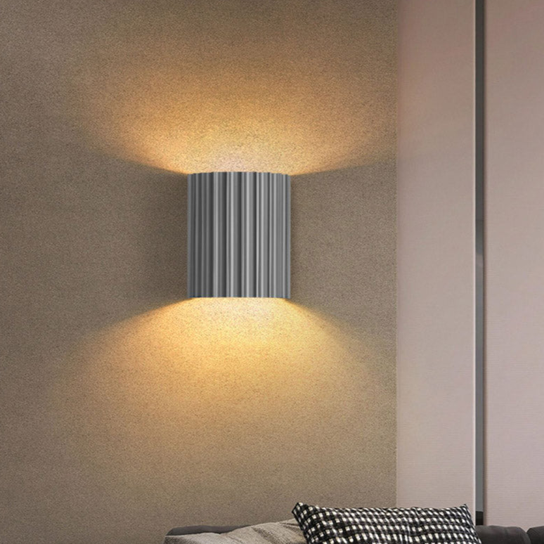 NovaRuffle Wall Light With Elegant Macaron Style Shade
