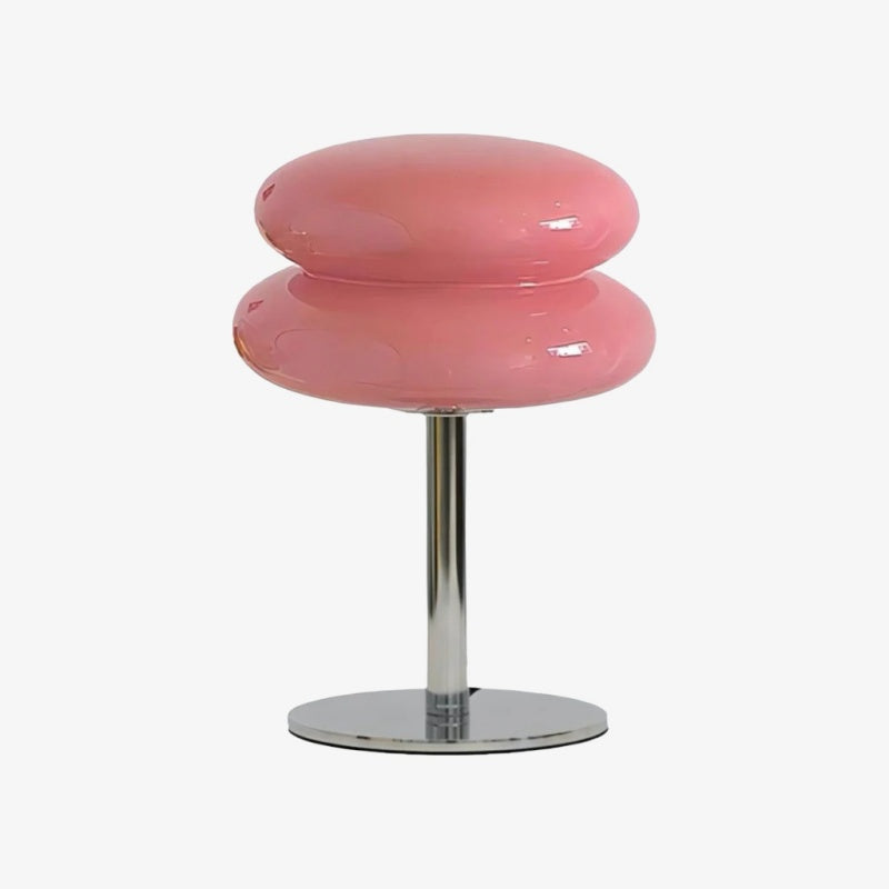 LumaStack Bauhaus-stil Färgglad Glasbordslampa med Staplad Cylinderform