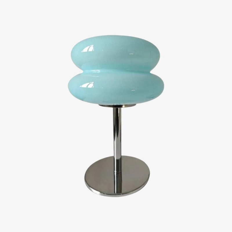 LumaStack Bauhaus-stil Färgglad Glasbordslampa med Staplad Cylinderform