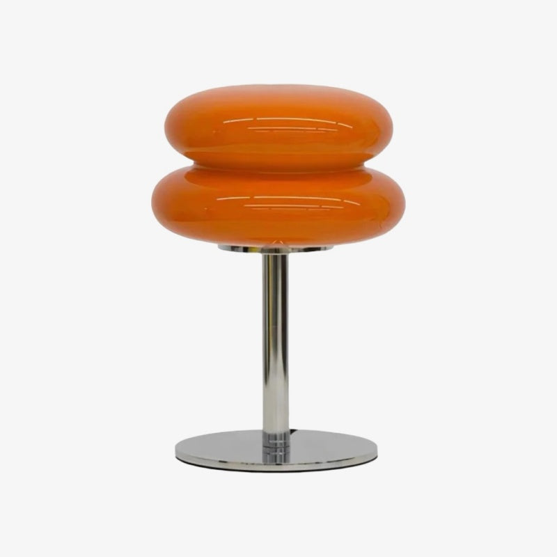 LumaStack Bauhaus Style Colorful Glass Table Lamp With Stacked Cylinder Design