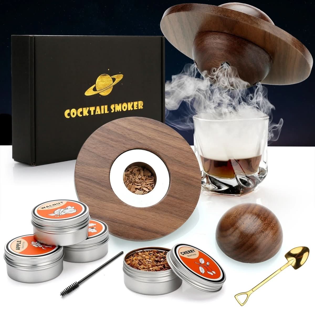 Aether Rauchset: Cocktail-Räuchergerät für Whiskey- und Bourbonliebhaber