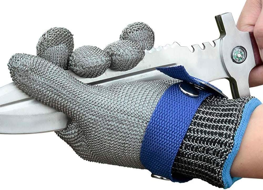 ApexGuard Pro Handschuhe aus rostfreiem Stahl mit höchstem Schnittschutz
