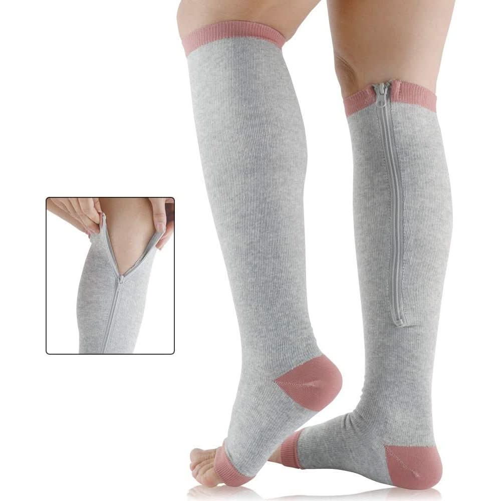 ZipEase Compression Stockings With Zipper For Daily Comfort
