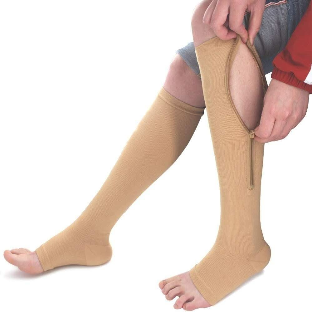 ZipEase Compression Stockings With Zipper For Daily Comfort