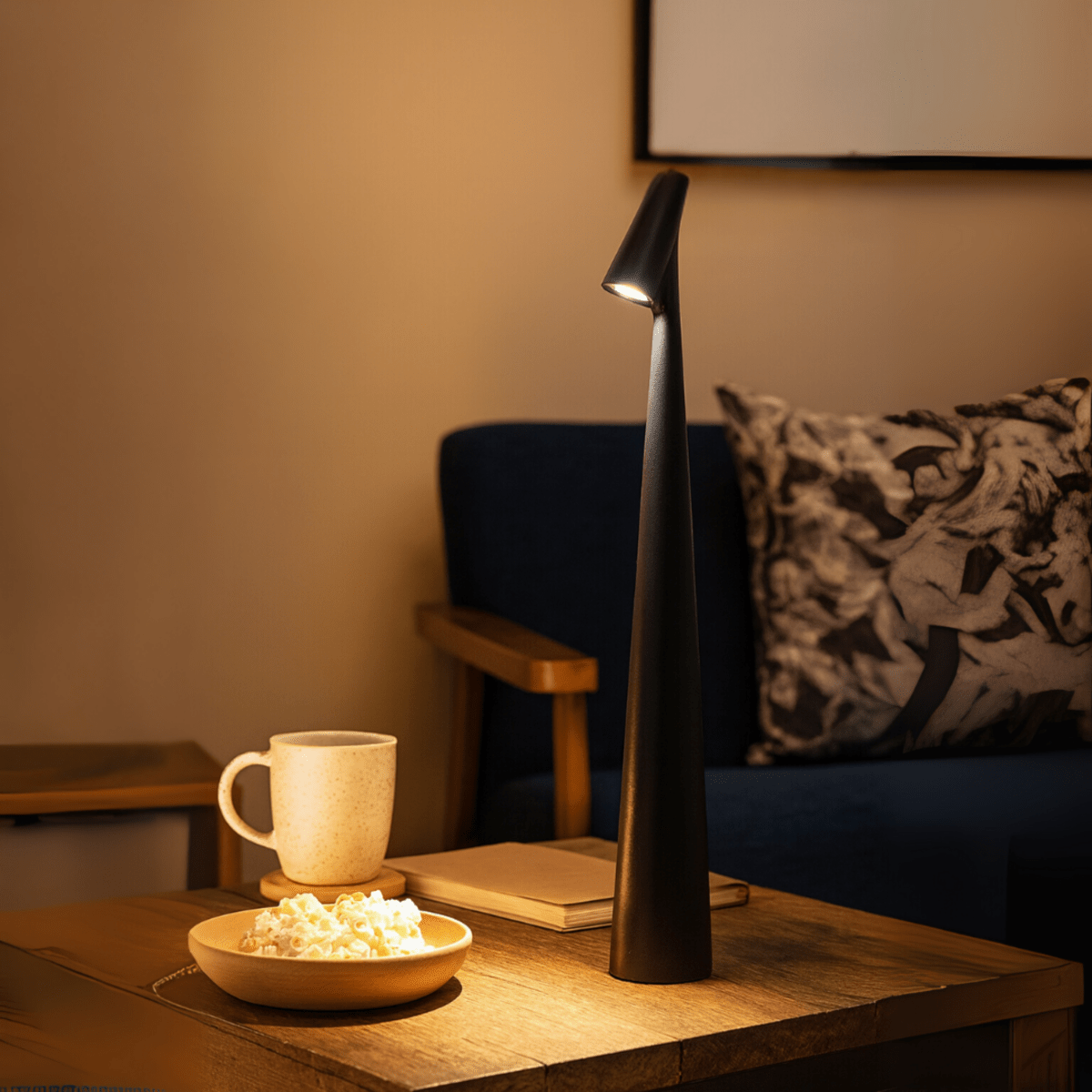LumaNova Rechargeable Table Lamp With Modern Design And Long Battery Life