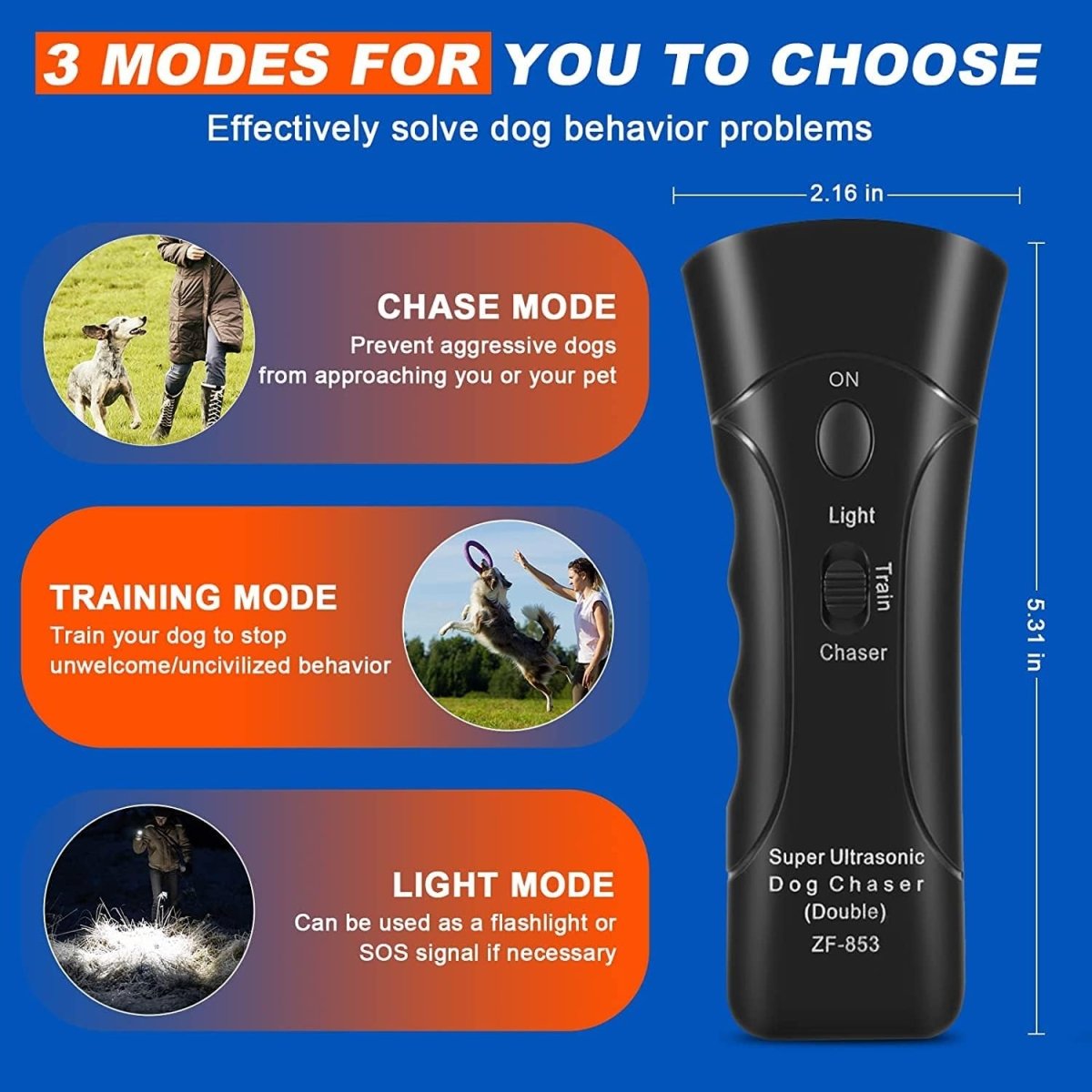 AeroGuard Dispositivo Ultrasonico Antiabbaio per Cani Uso Interno