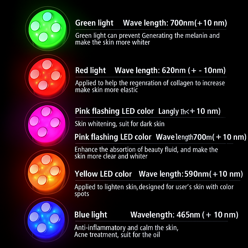 5-i-1 radiofrekvens hudopstrammende ansigtsfornyelsesapparat, omfattende løsning mod ældning