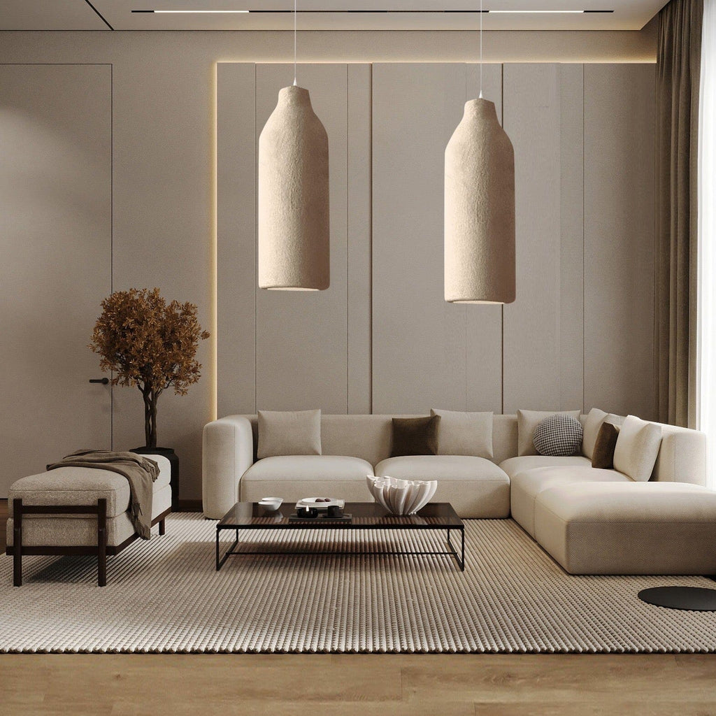 Aeris Wasabi Japandi Pendant Lights With Warm Glow