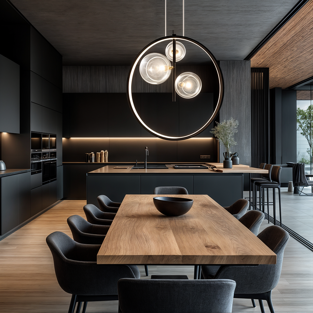 Luminette Glass Globe Pendant Light for Modern Kitchens